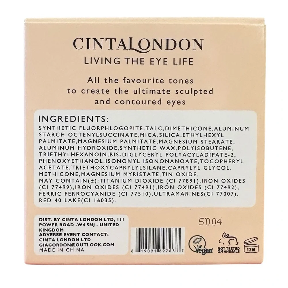 CINTA LONDON Eyeshadow Palette in Living The Eye Life NIB‎